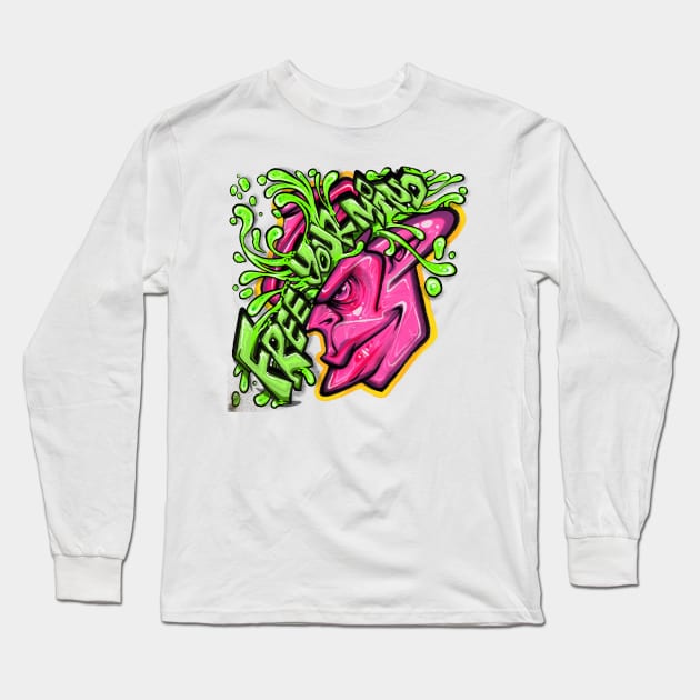 Free Your Mind Long Sleeve T-Shirt by Graffitidesigner